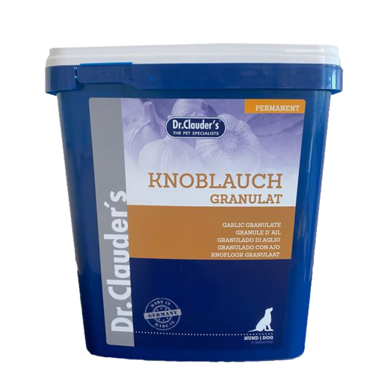 Pot de granulés Dr Clauder's à l'Ail pour Chien et Chat