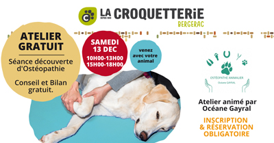Bergerac - Ostéopathie samedi 13 décembre