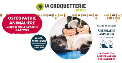 Biganos - Ostéopathie animalière samedi 18 octobre