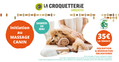 Carquefou - Initiation au massage canin samedi 24 mai