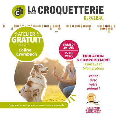 Bergerac - Atelier gratuit Education & Comportement samedi 20 juin