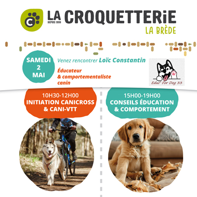 La Brède - Atelier gratuit Education  Comportement samedi 2 mai