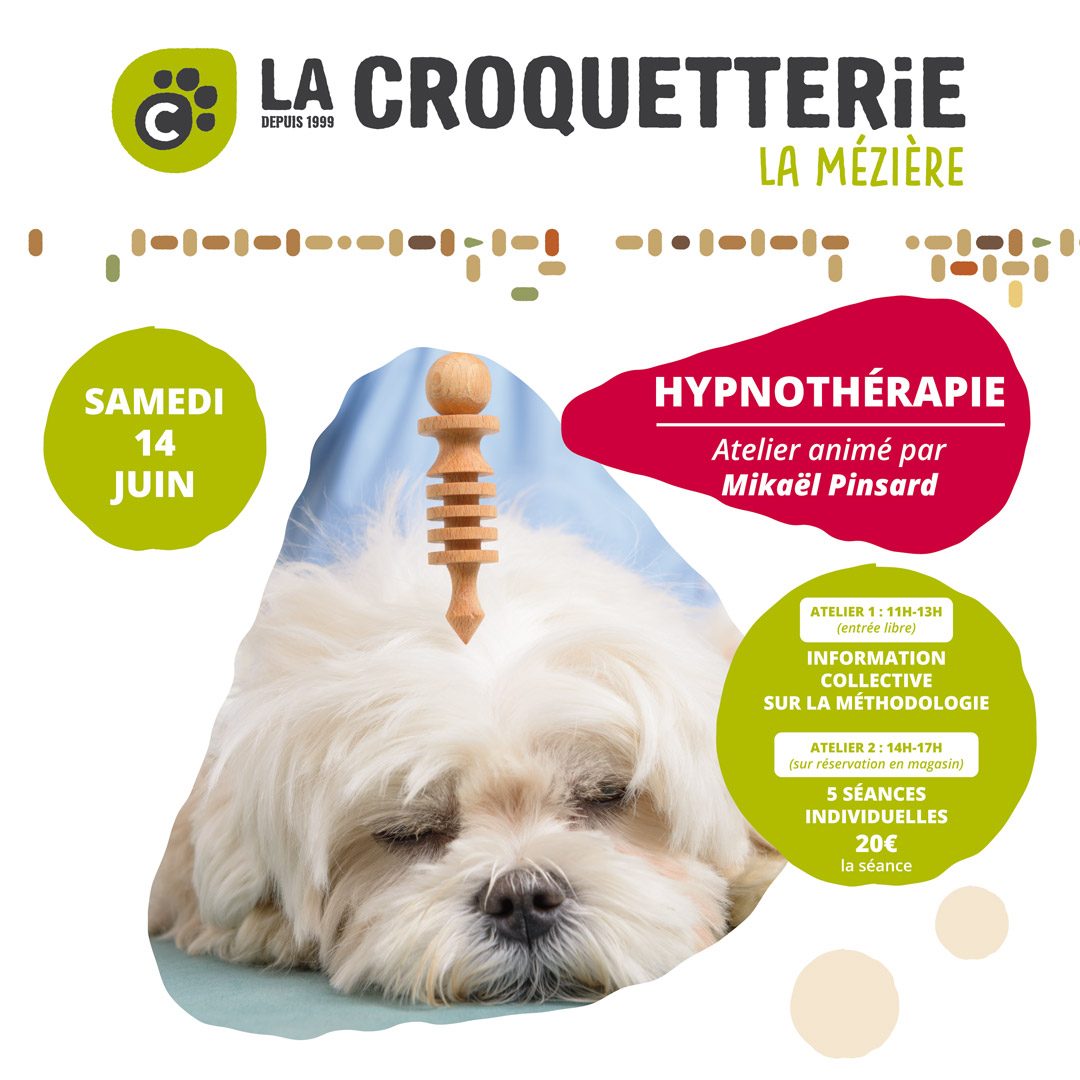 Atelier hypnothérapie samedi 14 juin