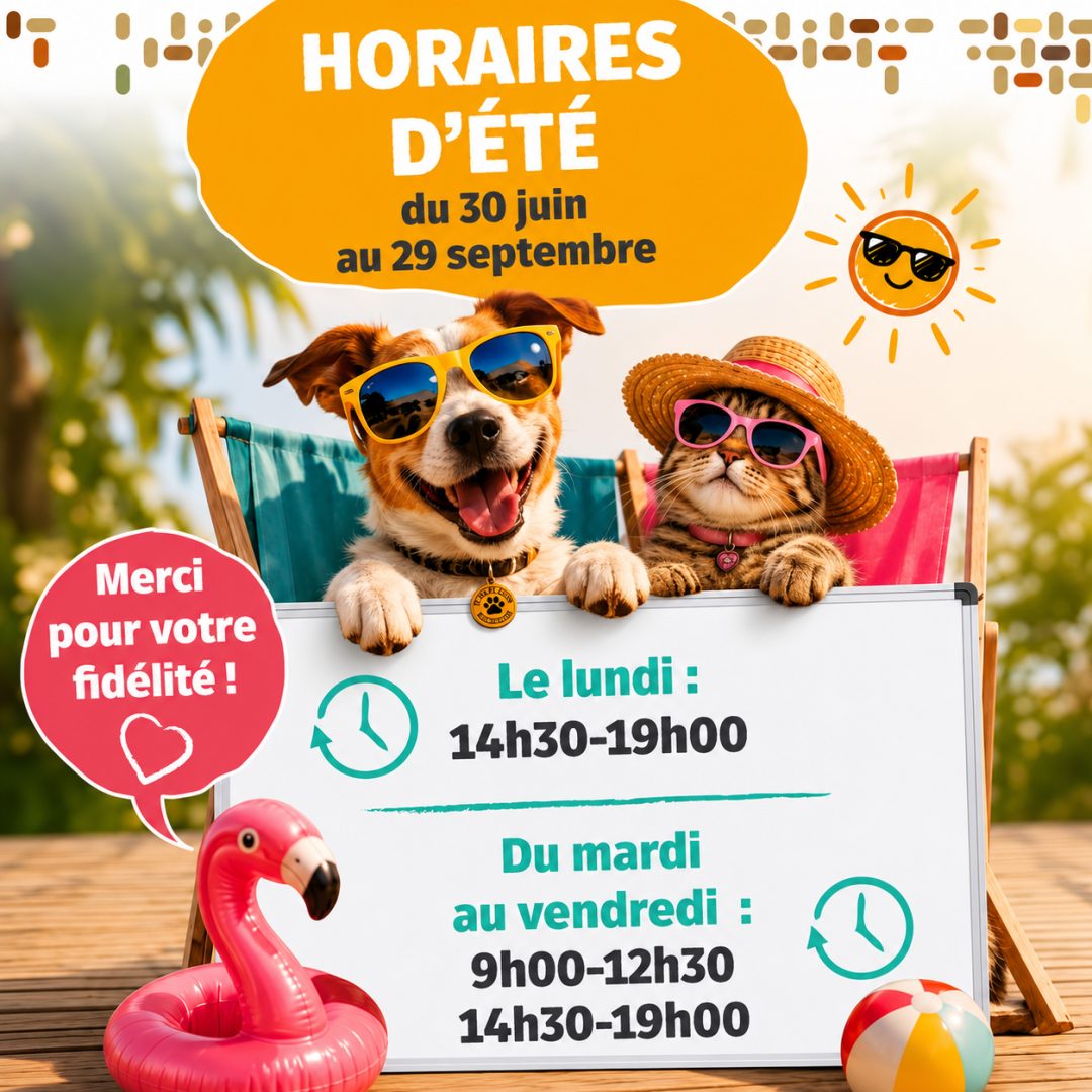 Nos horaires d'été arrivent !