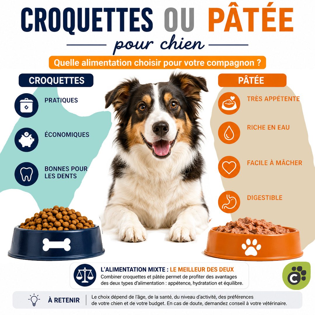 Croquettes ou pâtée pour chien : quelle alimentation choisir ?