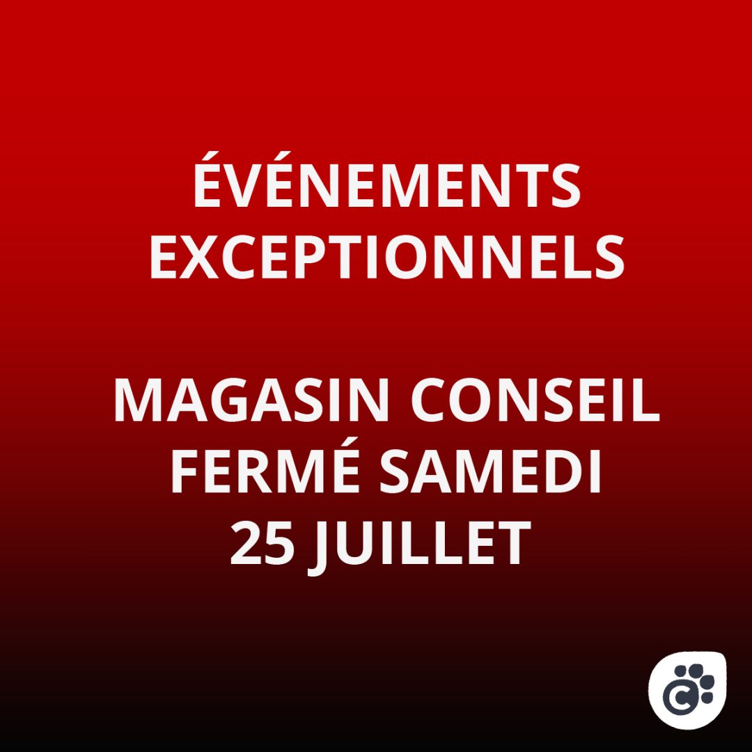Fermeture exceptionelle