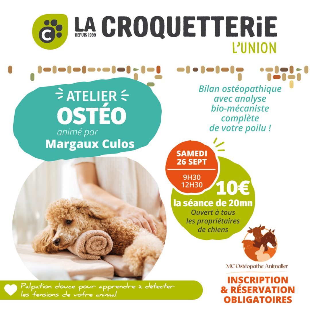 Atelier Ostéopathie avec Margaux Culos samedi 26 septembre