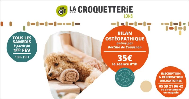 Bilan Ostéopathique tous les samedis