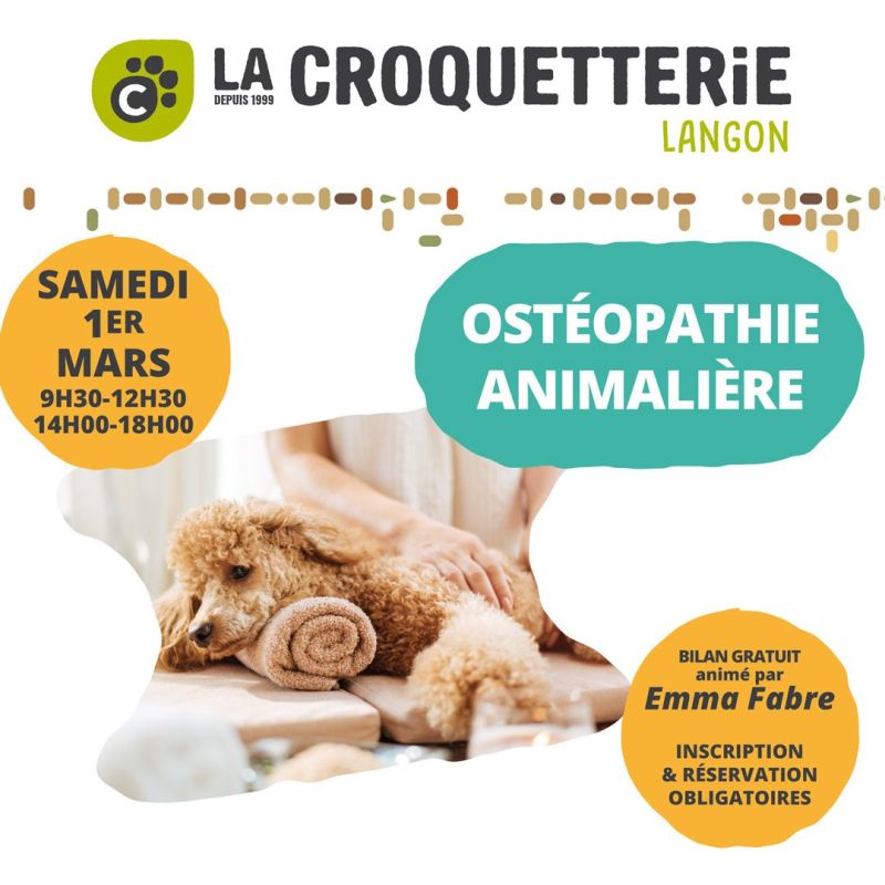 Ostéopathie animalière samedi 1er mars
