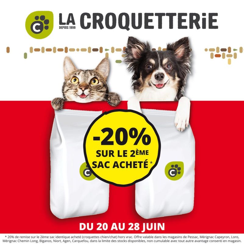 1 sac acheté, le 2ème identique à -20% !
