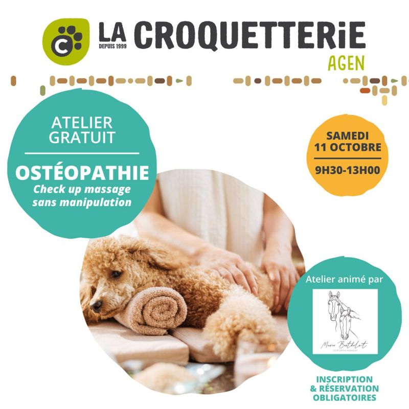 Atelier gratuit Ostéopathie samedi 11 octobre