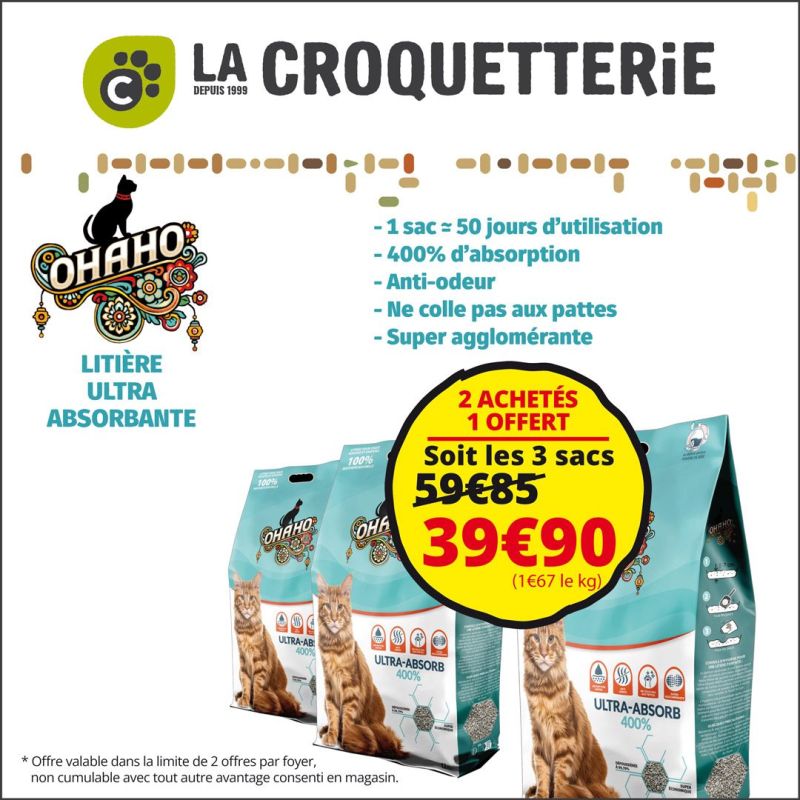 Promo sur les litières Ohaho
