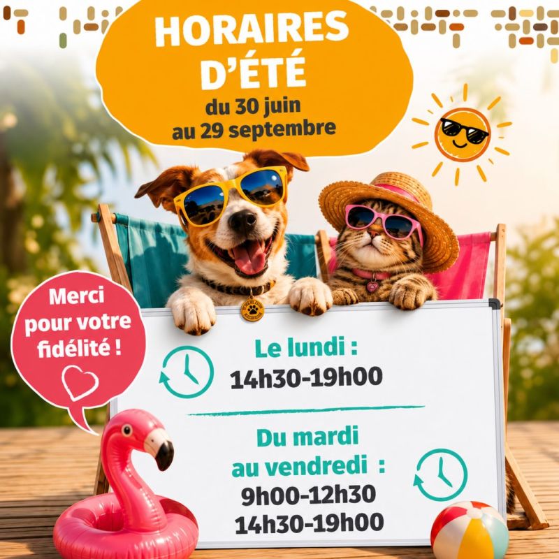 Nos horaires d'été arrivent !