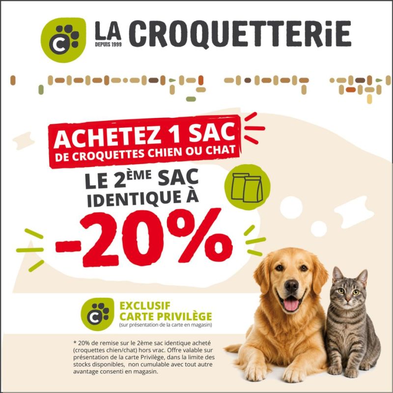 -20 % sur le 2ᵉ sac identique - Offre exclusive carte privilège