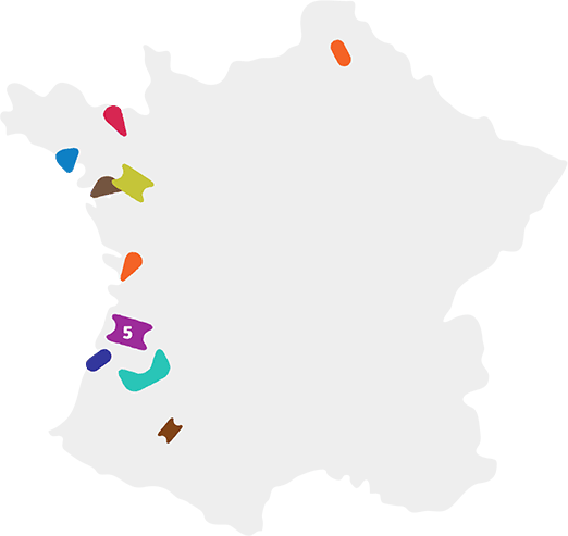 Carte des magasins La Croquetterie en France